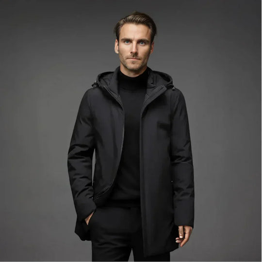 Barclay & Bloom | Men’s Winter Jacket – Insulated Hooded Coat for Cold Weather