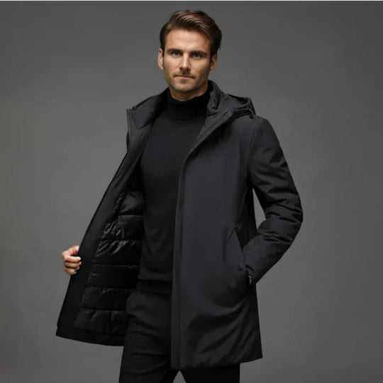 Barclay & Bloom | Men’s Winter Jacket – Insulated Hooded Coat for Cold Weather