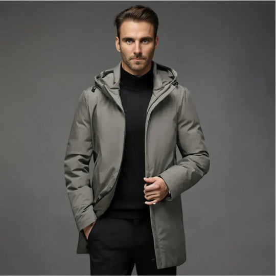 Barclay & Bloom | Men’s Winter Jacket – Insulated Hooded Coat for Cold Weather