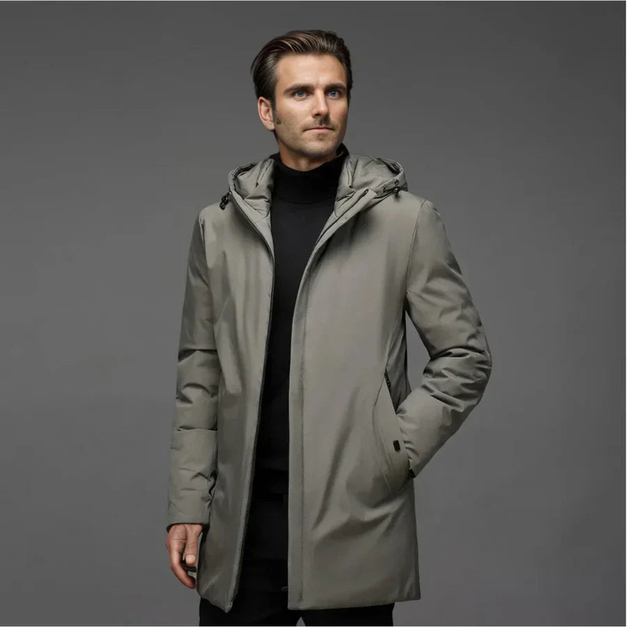 Barclay & Bloom | Men’s Winter Jacket – Insulated Hooded Coat for Cold Weather