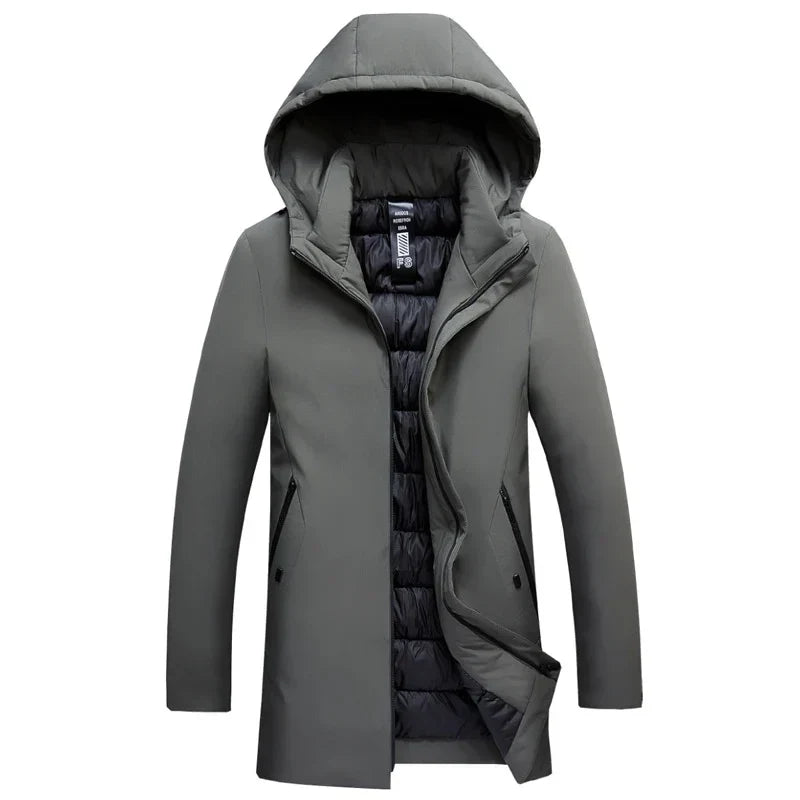 Barclay & Bloom | Men’s Winter Jacket – Insulated Hooded Coat for Cold Weather