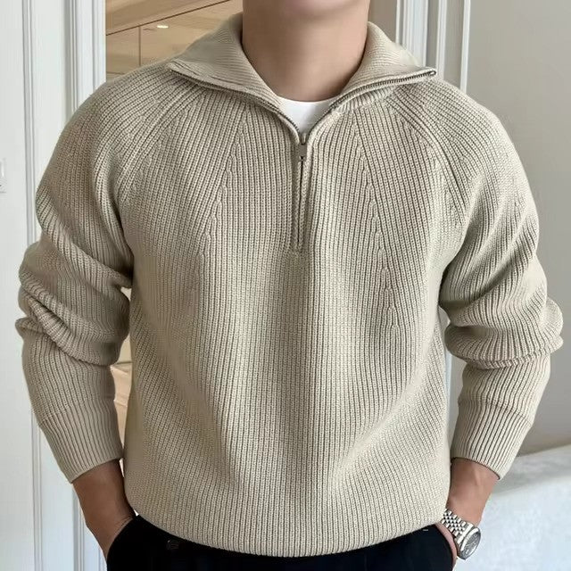Elliot | Half Zip Knitted Sweater
