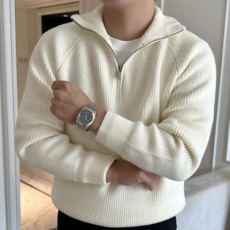 Elliot | Half Zip Knitted Sweater