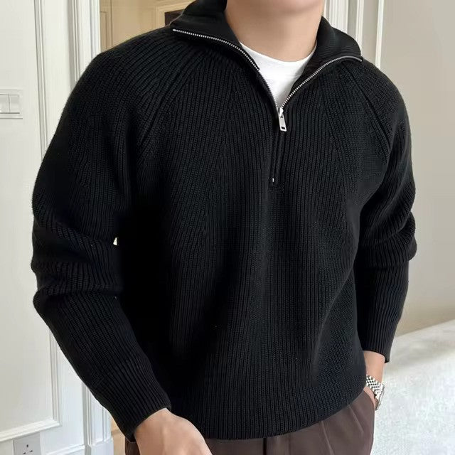 Elliot | Half Zip Knitted Sweater