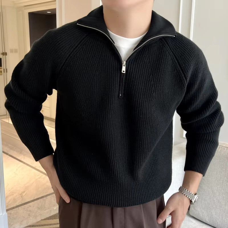 Elliot | Half Zip Knitted Sweater
