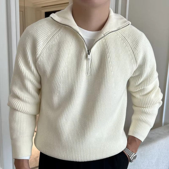 Elliot | Half Zip Knitted Sweater