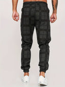 Williams Men’s Checked Jogger Pants – Slim Fit Trousers