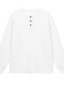 Barclay & Bloom | Men’s Henley Long Sleeve Shirt – Casual Cotton Knit Top