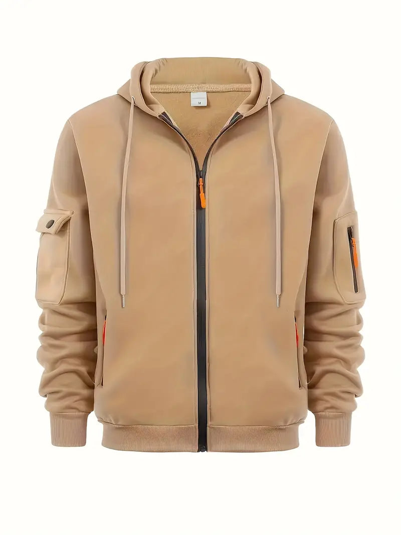 Nathan | Full Zip Utility Hoodie