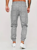 Williams Men’s Checked Jogger Pants – Slim Fit Trousers