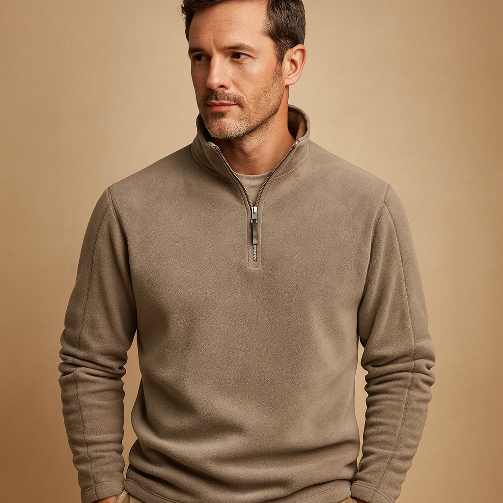 Barclay & Bloom | Men’s Fleece Half Zip Sweater – Soft Warm Pullover