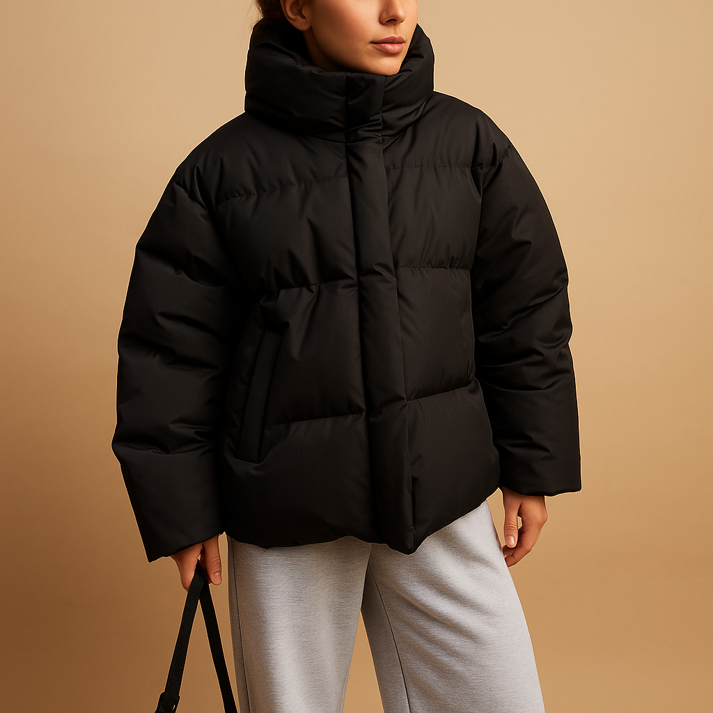Yara Women’s Puffer Jacket – Long Sleeve Hooded Winter Coat