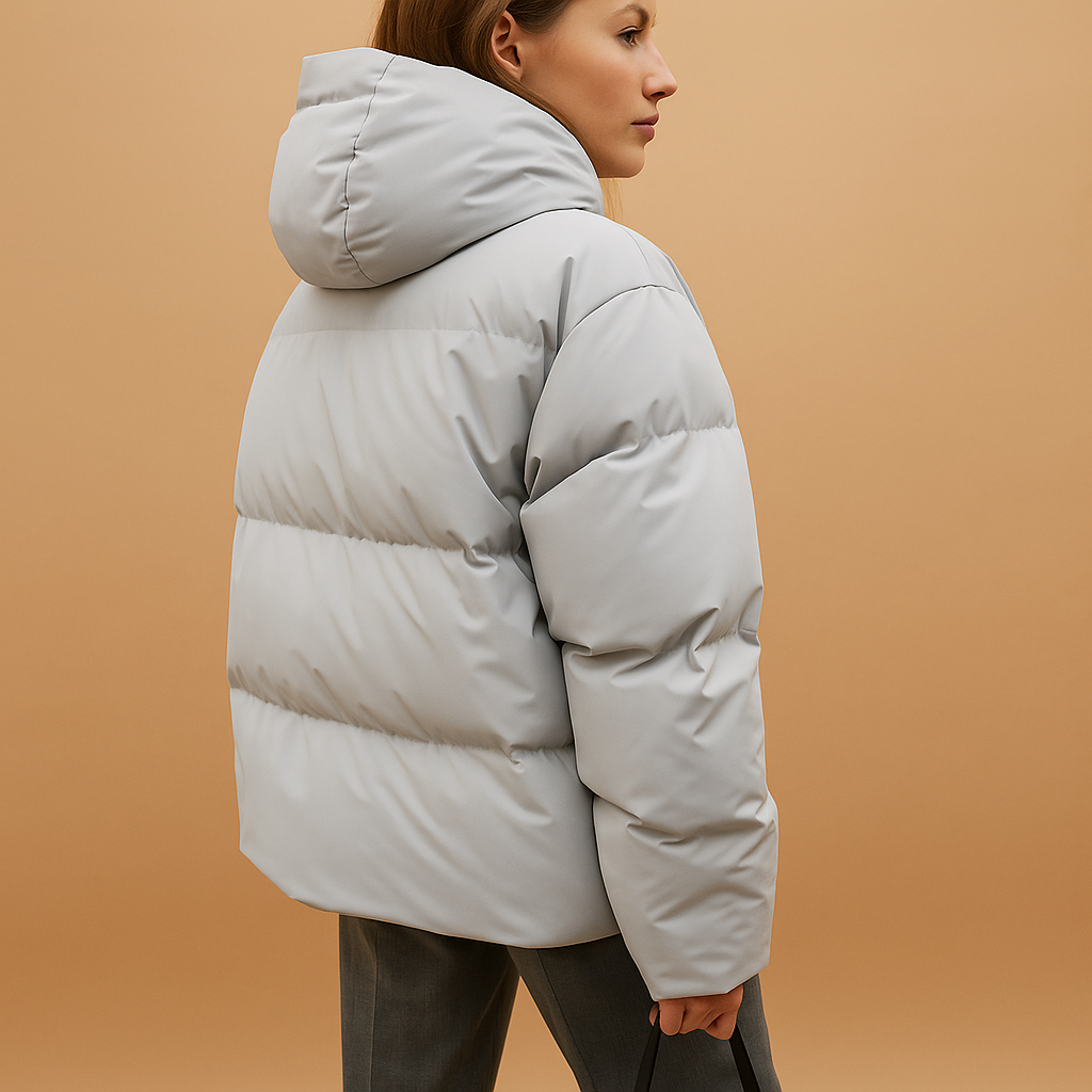Yara Women’s Puffer Jacket – Long Sleeve Hooded Winter Coat