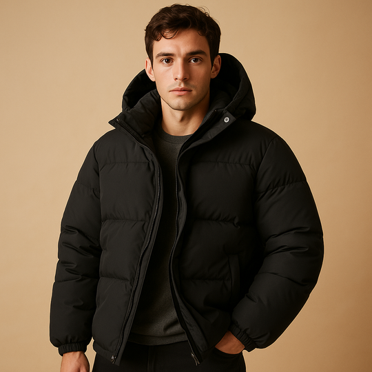 Barclay & Bloom | Heren Puffer Jas – Gewatteerde Winterjas met Capuchon