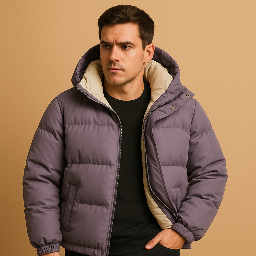 Barclay & Bloom | Heren Puffer Jas – Gewatteerde Winterjas met Capuchon