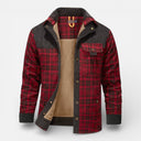 Barclay & Bloom | Men’s Checked Overshirt Jacket – Sherpa Lined Flannel Shirt Jacket with Snap Buttons