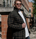 Barclay & Bloom | Herren Kariertes Overshirt Jacke – Sherpa Gefütterte Flanell Hemdjacke mit Druckknöpfen