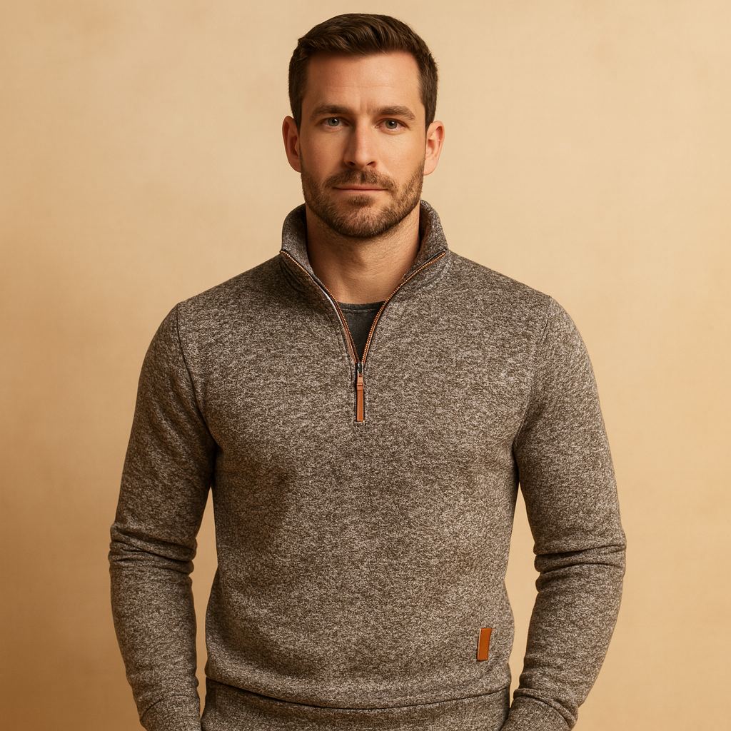 Barclay & Bloom | Men’s Half Zip Sweatshirt – Soft Cotton Blend Pullover