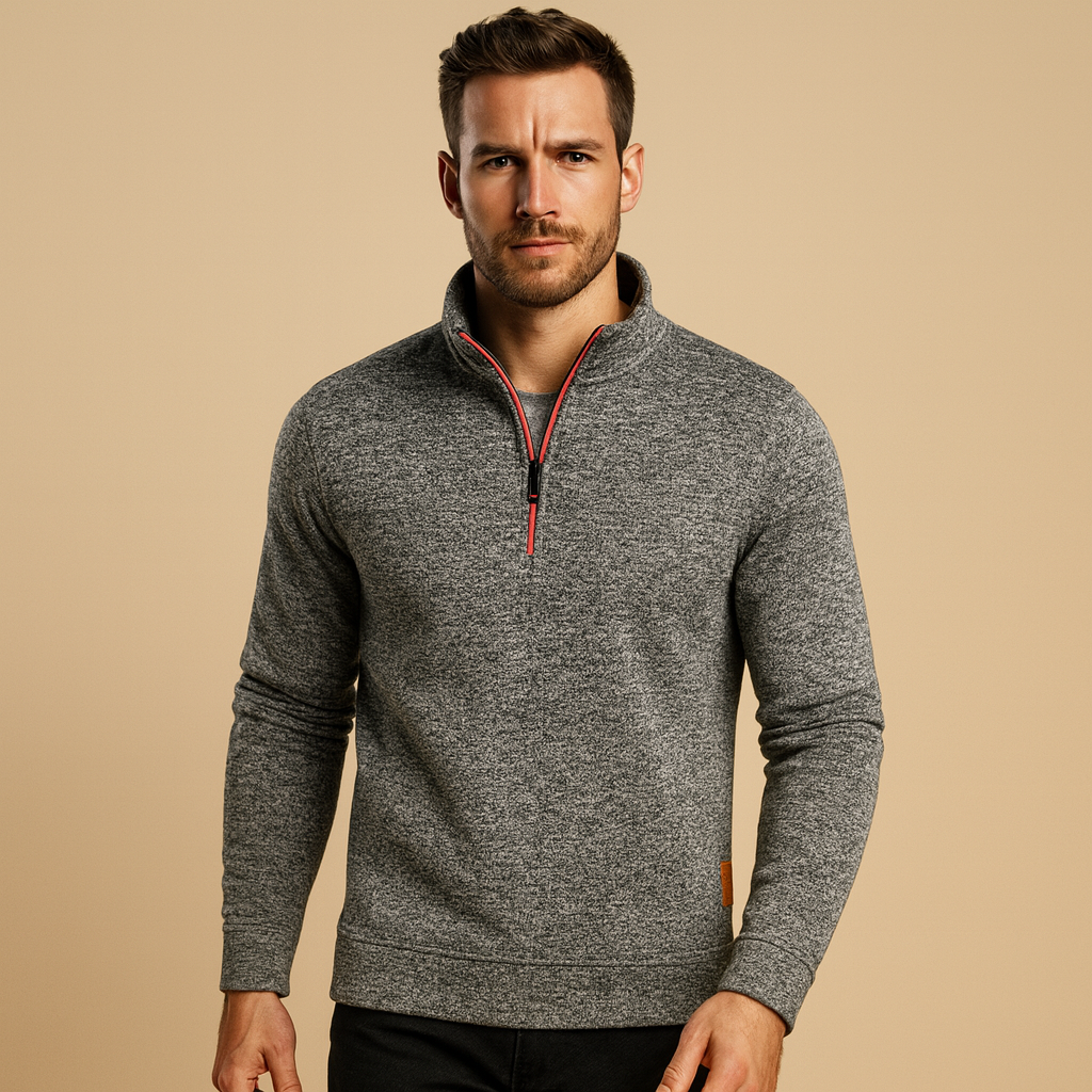 Barclay & Bloom | Men’s Half Zip Sweatshirt – Soft Cotton Blend Pullover