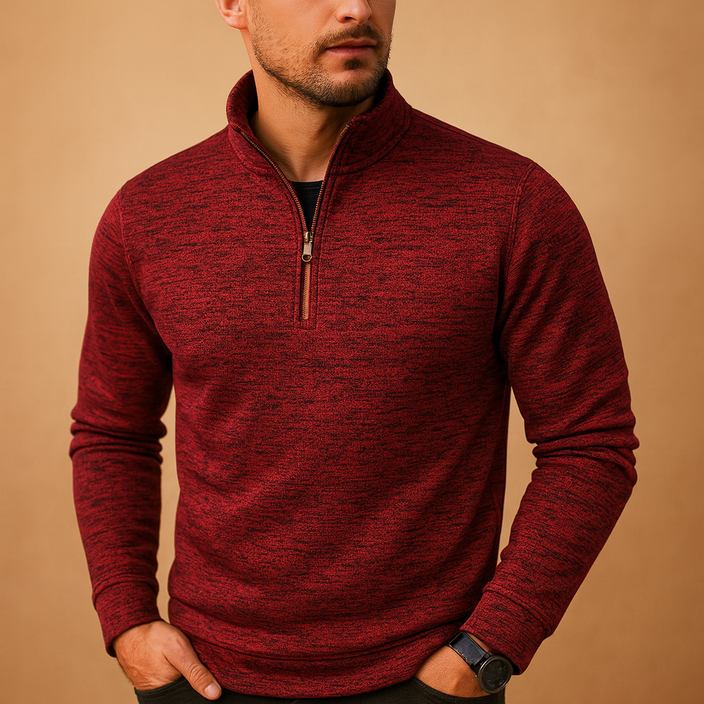 Barclay & Bloom | Men’s Half Zip Sweatshirt – Soft Cotton Blend Pullover