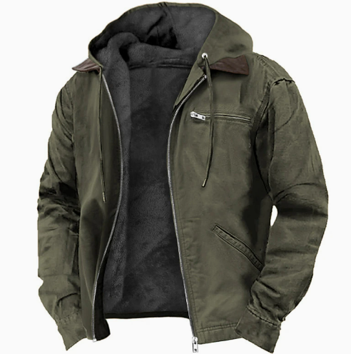 Bradley Men’s Jacket – Fleece-Lined Zip Hoodie