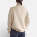 Aria Women’s Cashmere Sweater – Long Sleeve High Neck Pullover