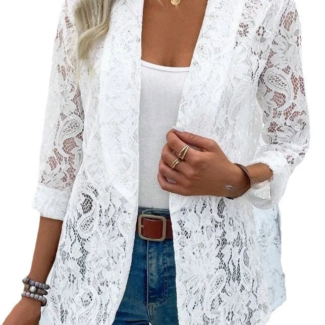 Maelle | Lace Tailored Blazer