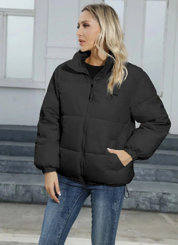 Lene Women’s Short Puffer Jacket – Lightweight Quilted Winter Coat