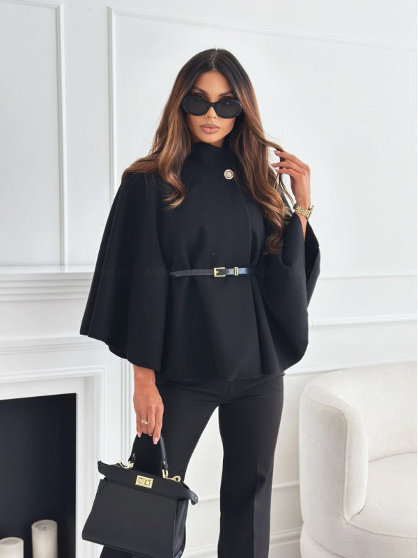 Leona | Women's Belted Cape Jacket