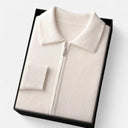 Barclay & Bloom | Heren Gebreide Polo Cardigan met Rits