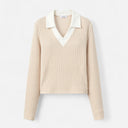 Barclay & Bloom | Women’s Wool Polo Shirt – Slim Fit Knit Top