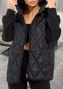 Lara Women’s Quilted Hooded Jacket – Casual Zip-Up Coat