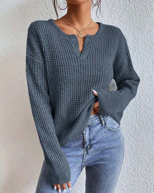 Maura - Women's V-Neck Sweater