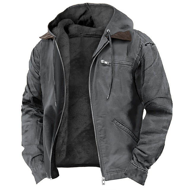 Bradley Men’s Jacket – Fleece-Lined Zip Hoodie