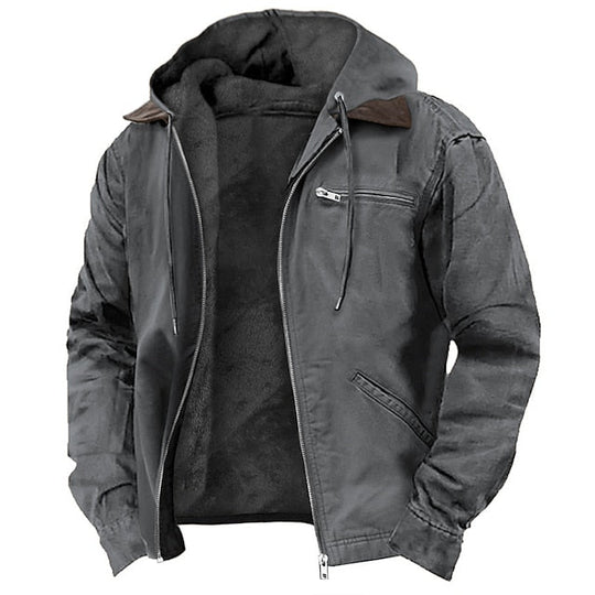 Bradley Men’s Jacket – Fleece-Lined Zip Hoodie