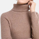Barclay & Bloom | Women’s Ribbed Turtleneck – Long Sleeve Slim Fit Top