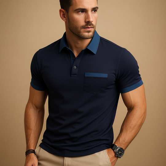 Raphael – Breathable Short Sleeve Polo Shirt for Men