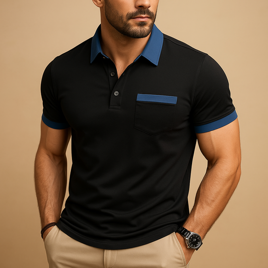 Raphael – Breathable Short Sleeve Polo Shirt for Men