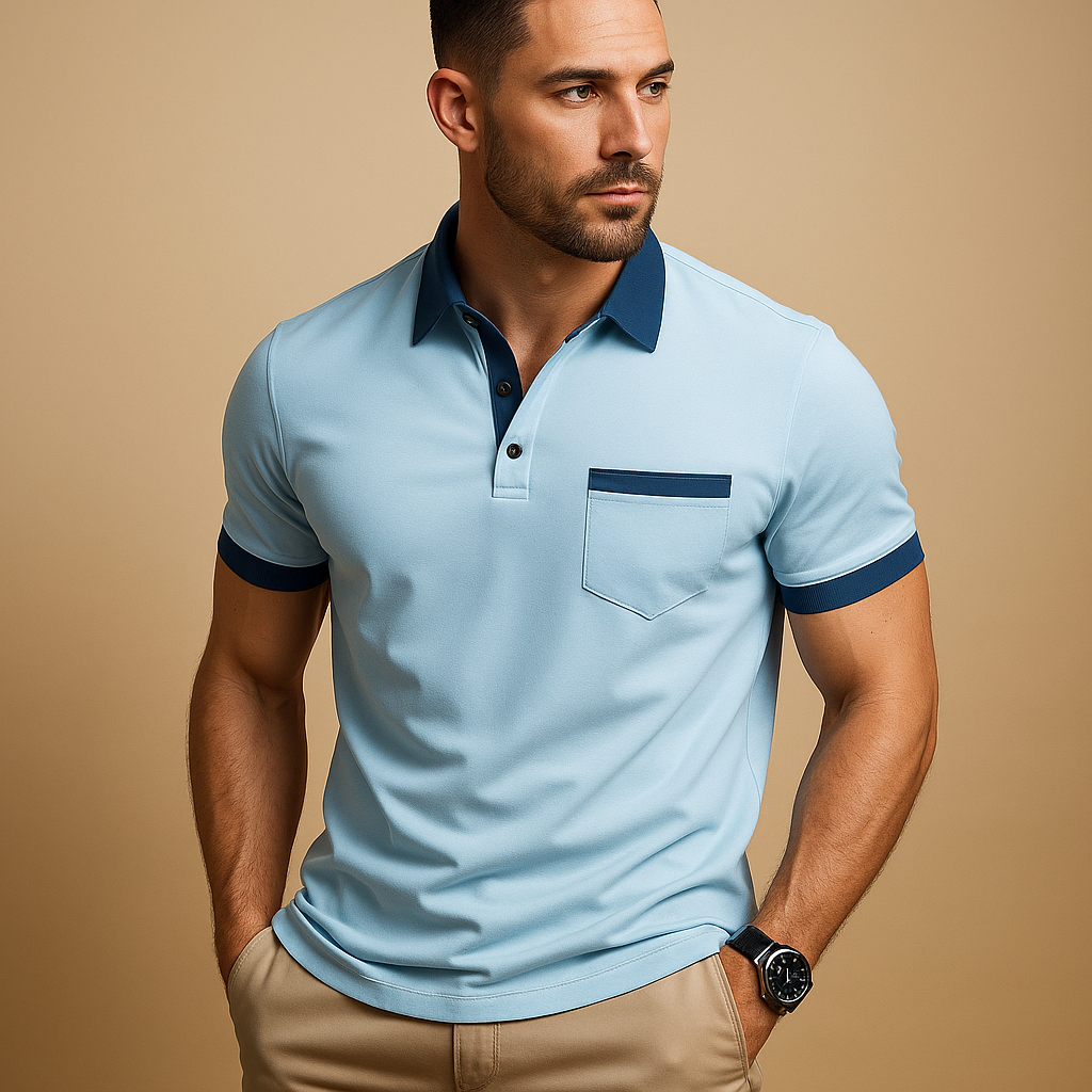 Raphael – Breathable Short Sleeve Polo Shirt for Men
