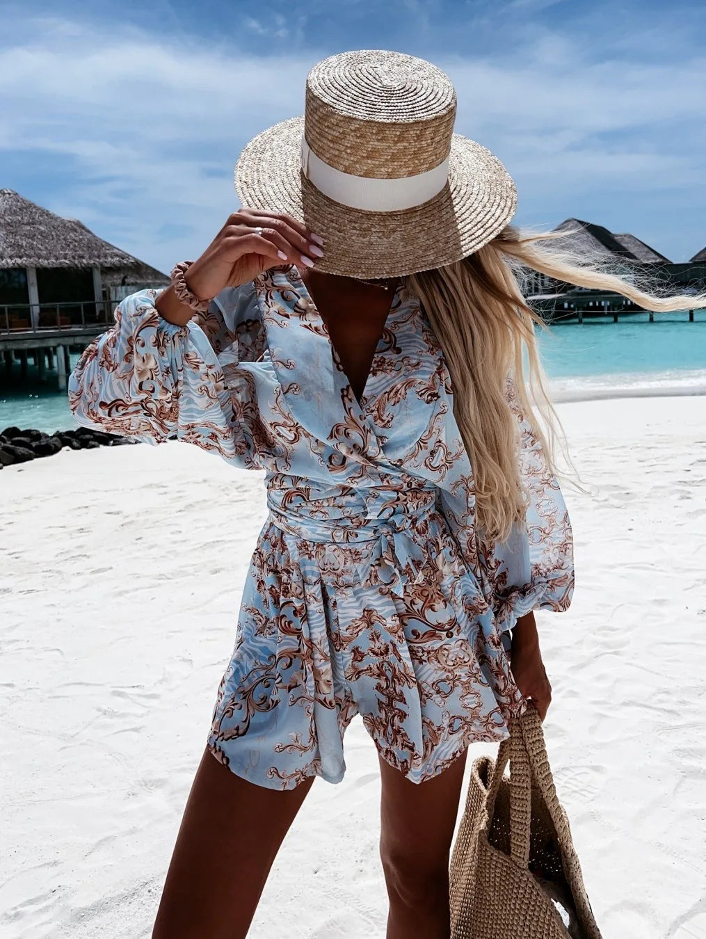 Inaya – Boho Summer Set with V Neck and Relaxed Fit