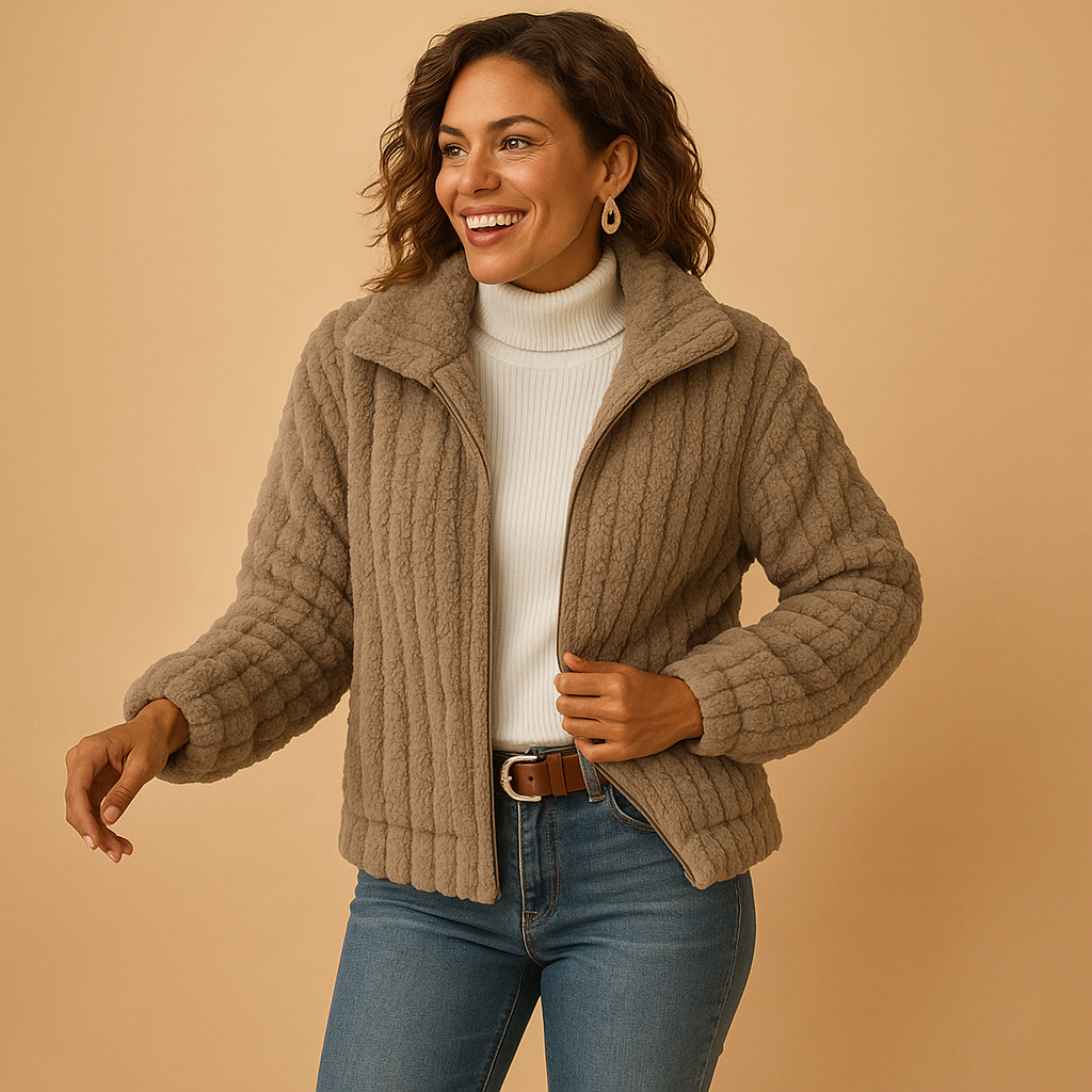 Mira Women’s Fleece Vest – Long Sleeve Zip Front