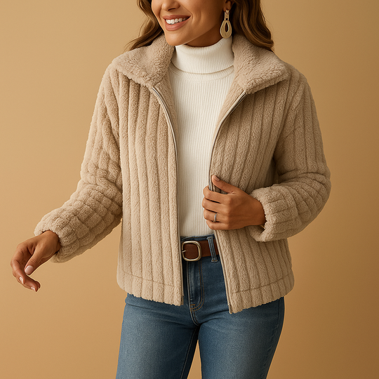 Mira Women’s Fleece Vest – Long Sleeve Zip Front