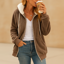 Sofia Women’s Fleece Hoodie – Zip Cardigan with Hood