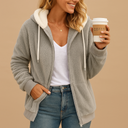 Sofia Women’s Fleece Hoodie – Zip Cardigan with Hood