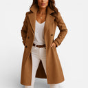 Barclay & Bloom | Women’s Wool Blend Coat – Long Double Breasted Winter Jacket