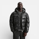 Dale – Men’s hooded puffer jacket with zipper closure
