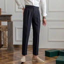 Leonardo – High Waist Pleated Trousers for Men