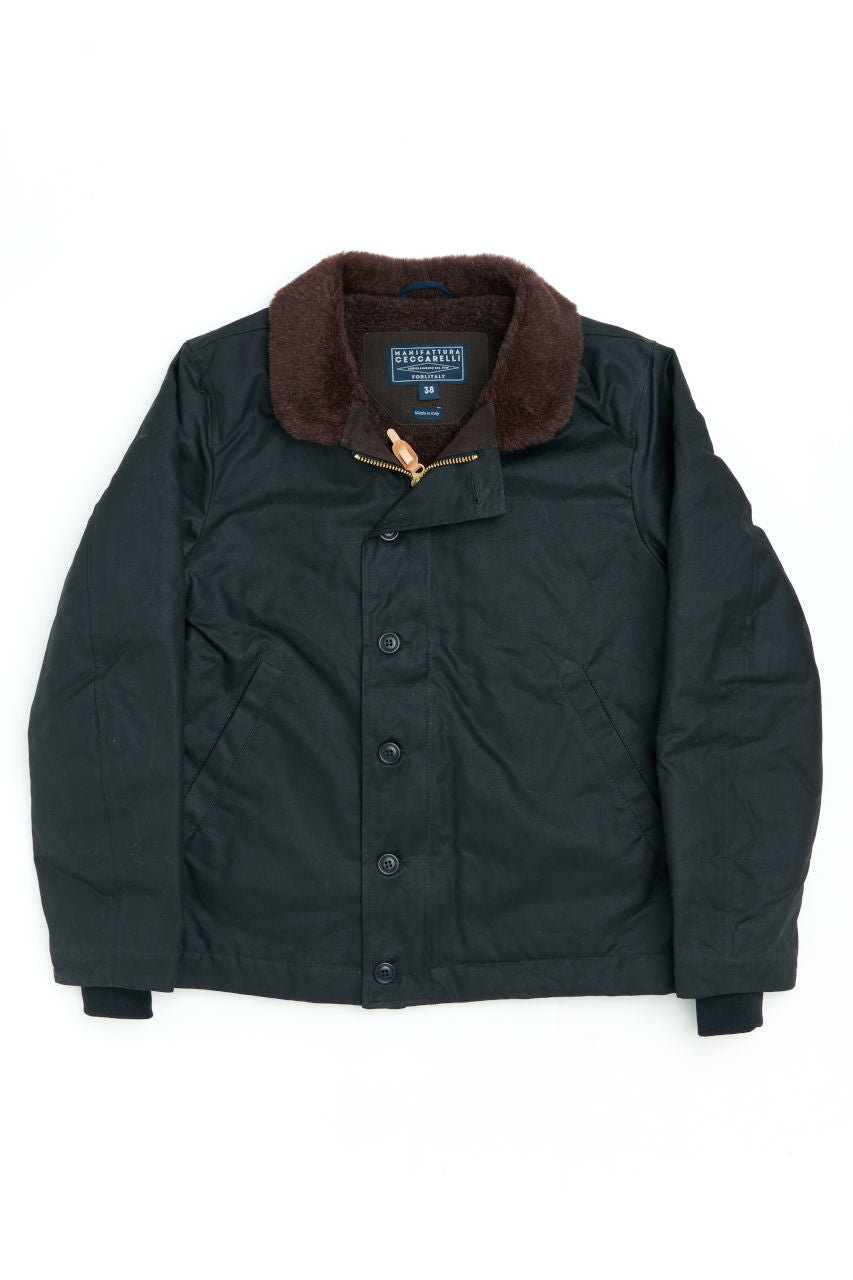 Kay Men’s Quilted Jacket – Fleece Collar Winter Casual Coat