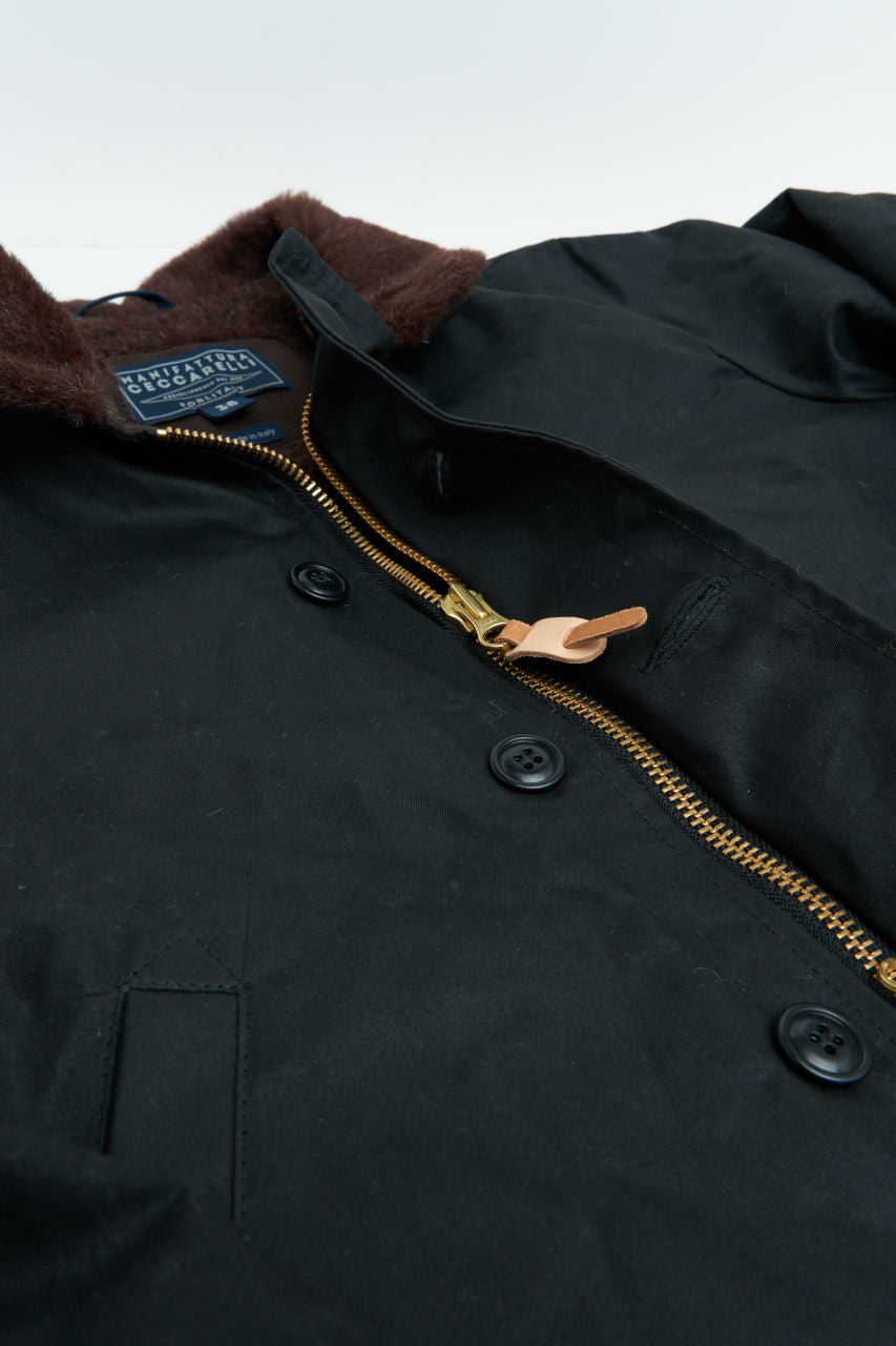 Kay Men’s Quilted Jacket – Fleece Collar Winter Casual Coat