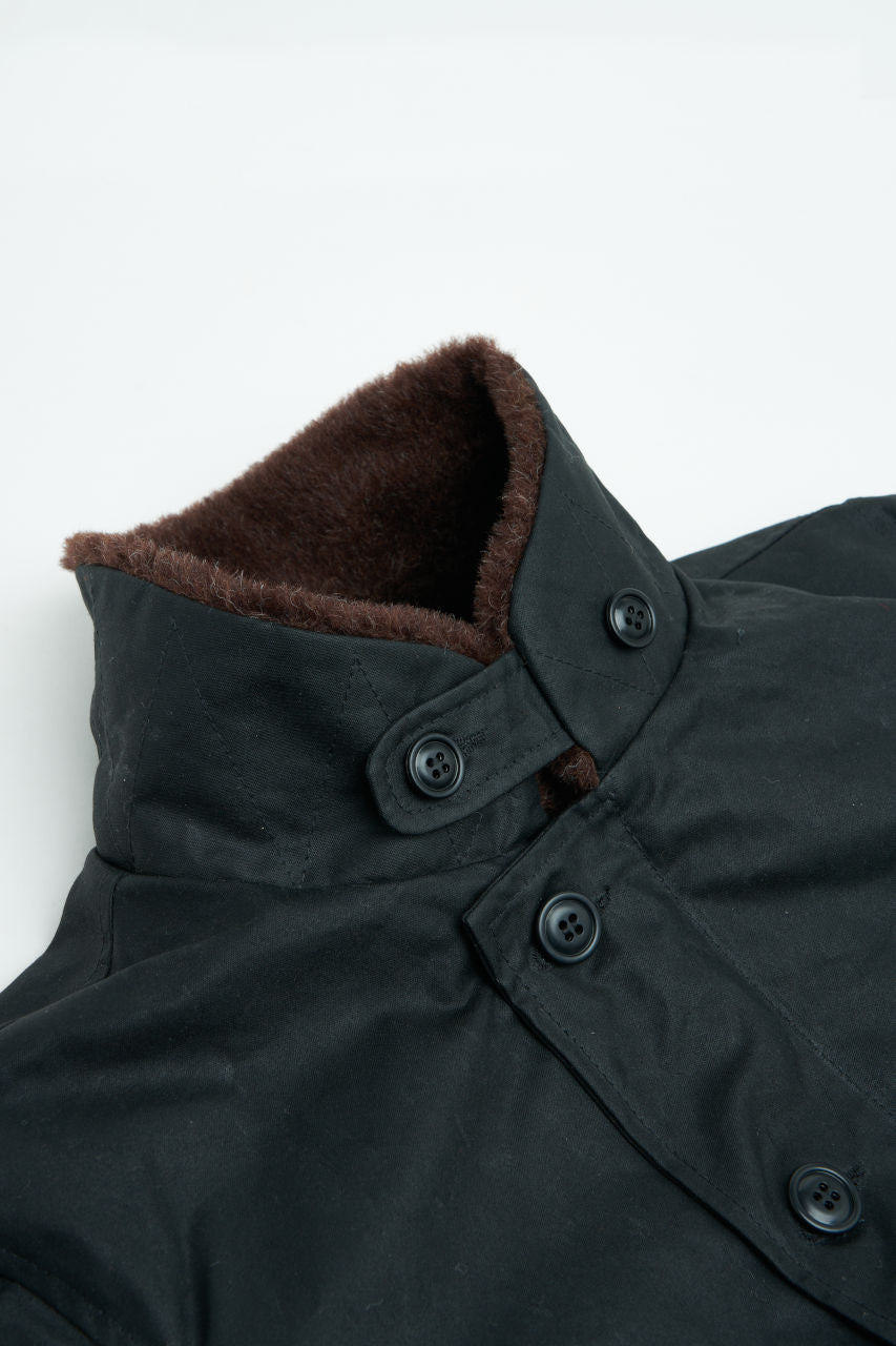 Kay Men’s Quilted Jacket – Fleece Collar Winter Casual Coat